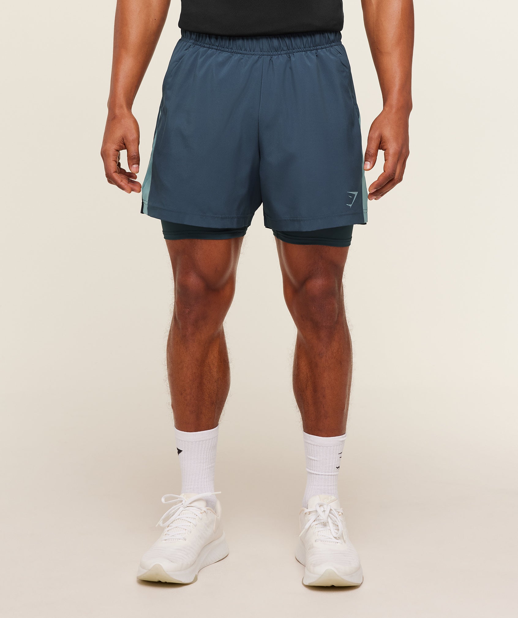Sport 5" 2 in 1 Shorts - Stealth Blue/Storm Blue
