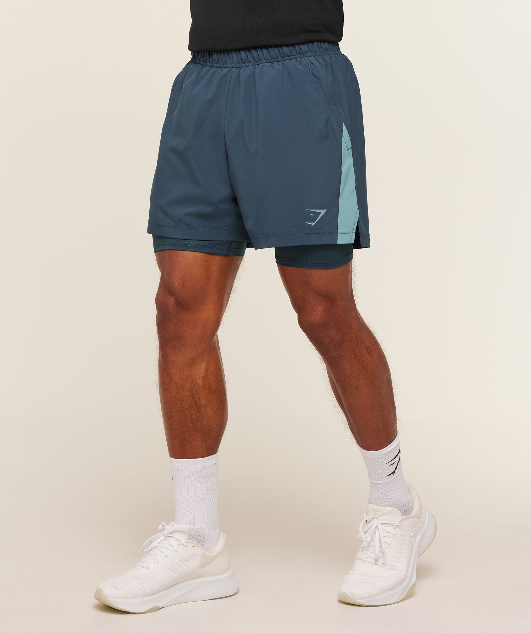 Sport 5" 2 in 1 Shorts - Stealth Blue/Storm Blue