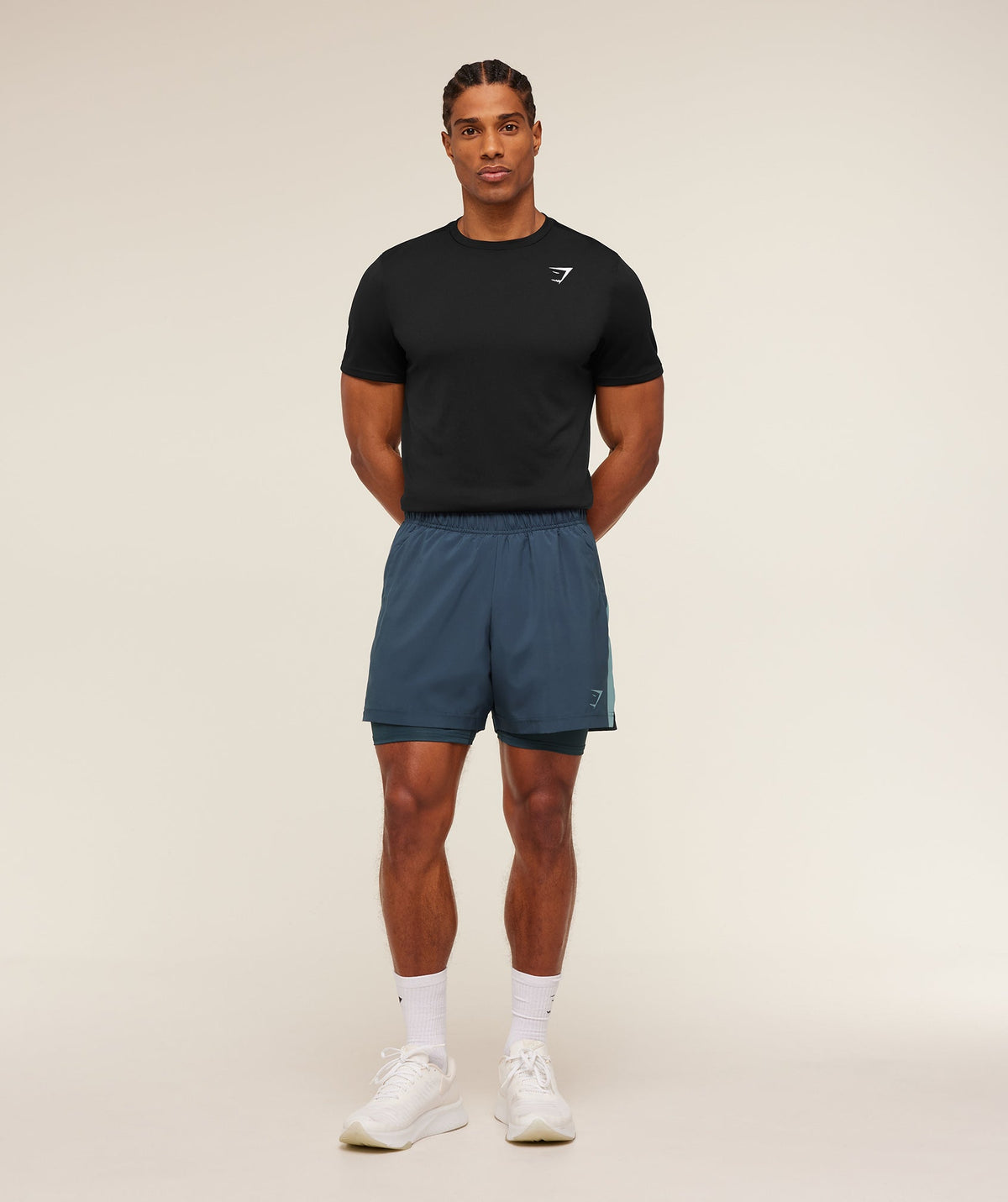 Sport 5" 2 in 1 Shorts - Stealth Blue/Storm Blue
