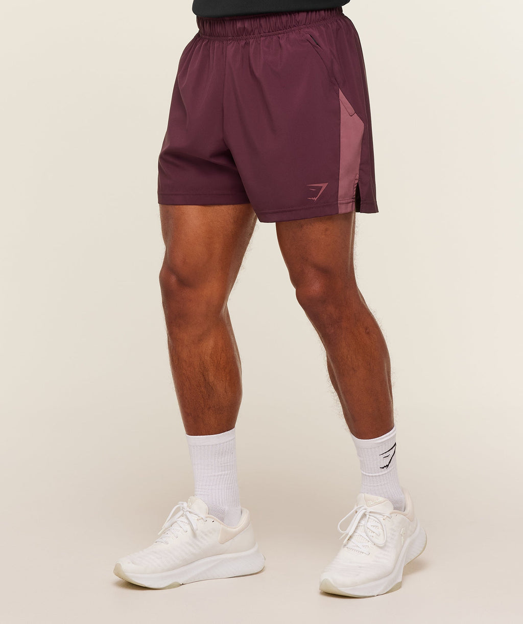 Sport 5" Shorts - Impact Burgundy/Reset Pink