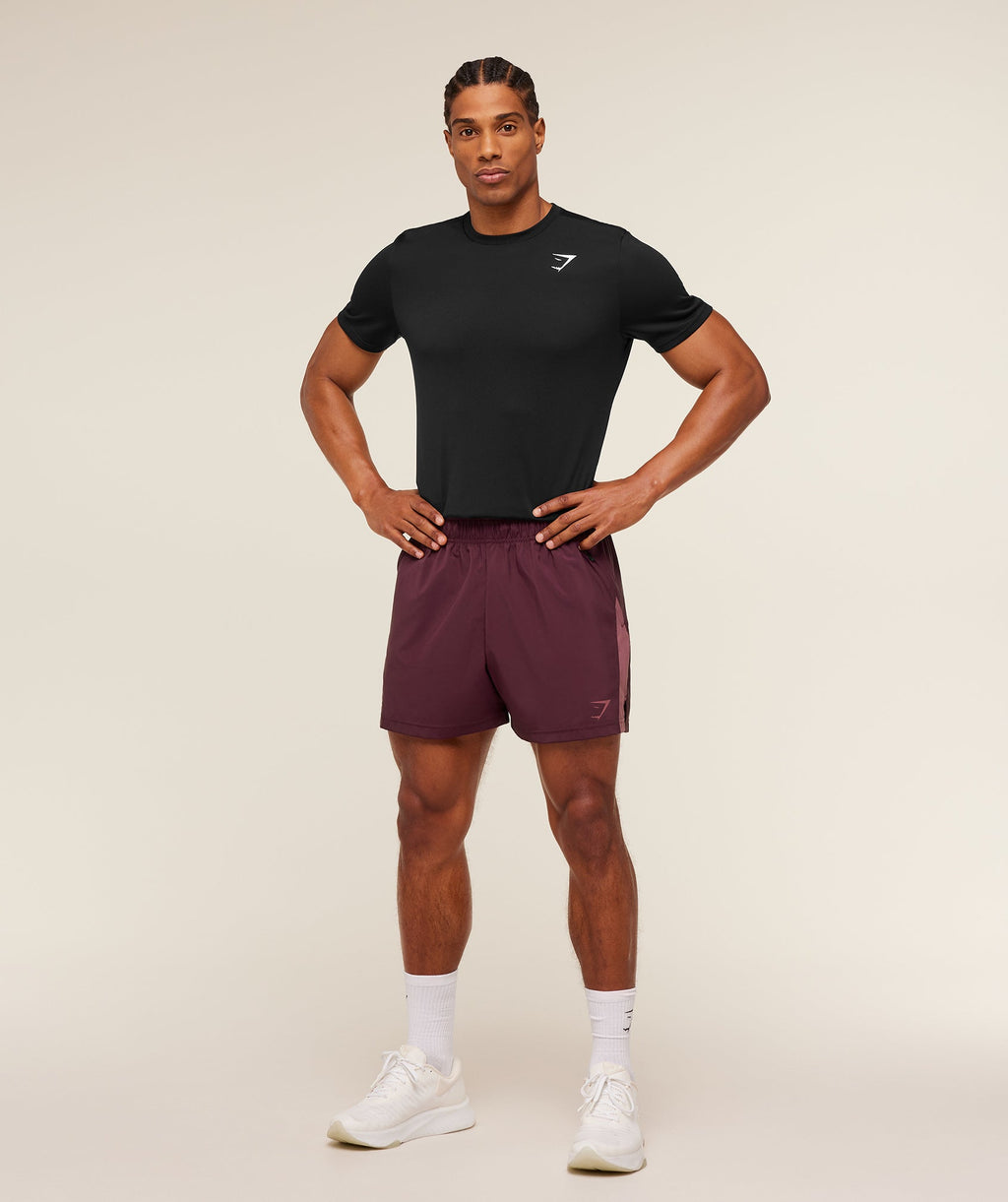 Sport 5" Shorts - Impact Burgundy/Reset Pink