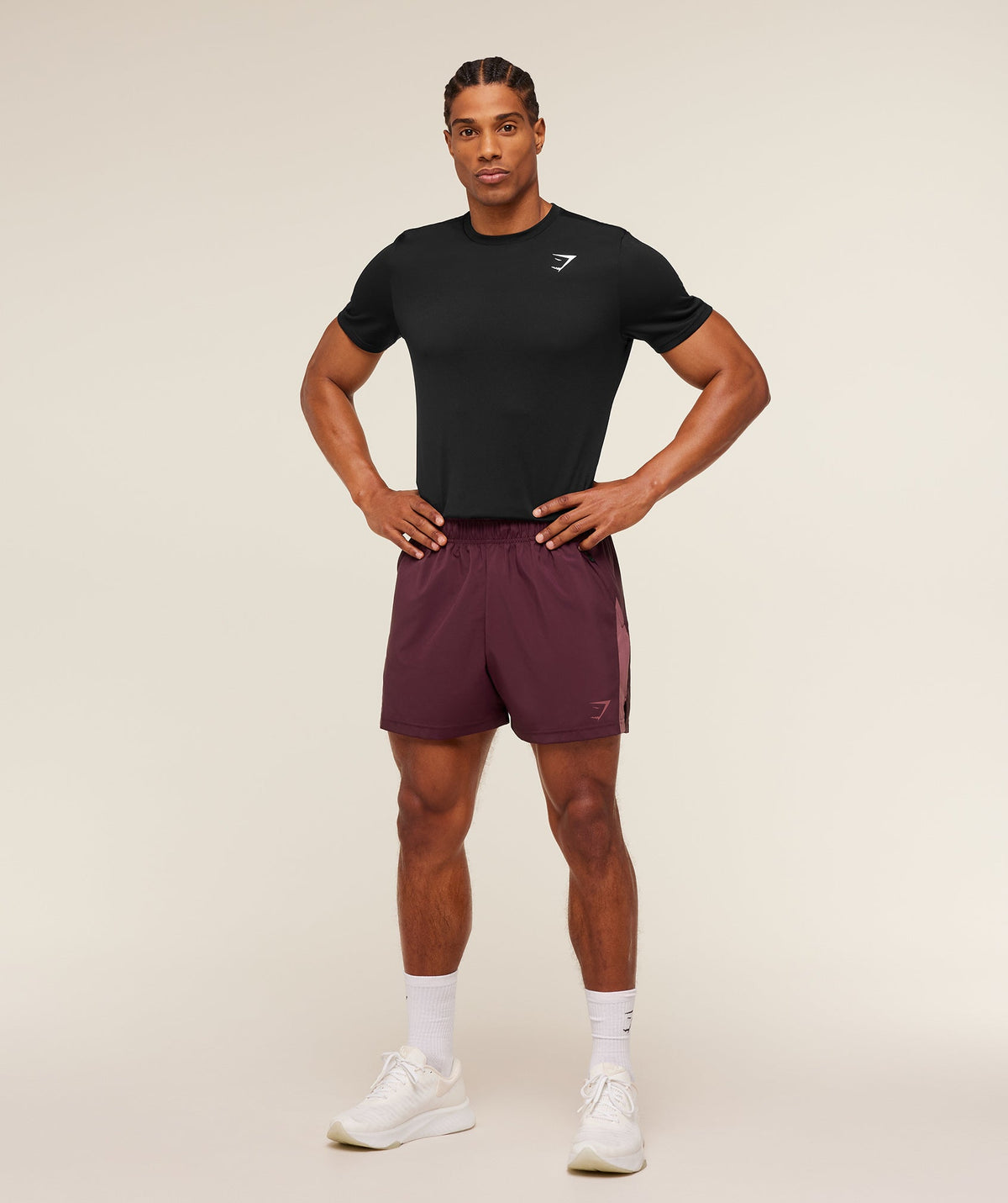 Sport 5" Shorts - Impact Burgundy/Reset Pink