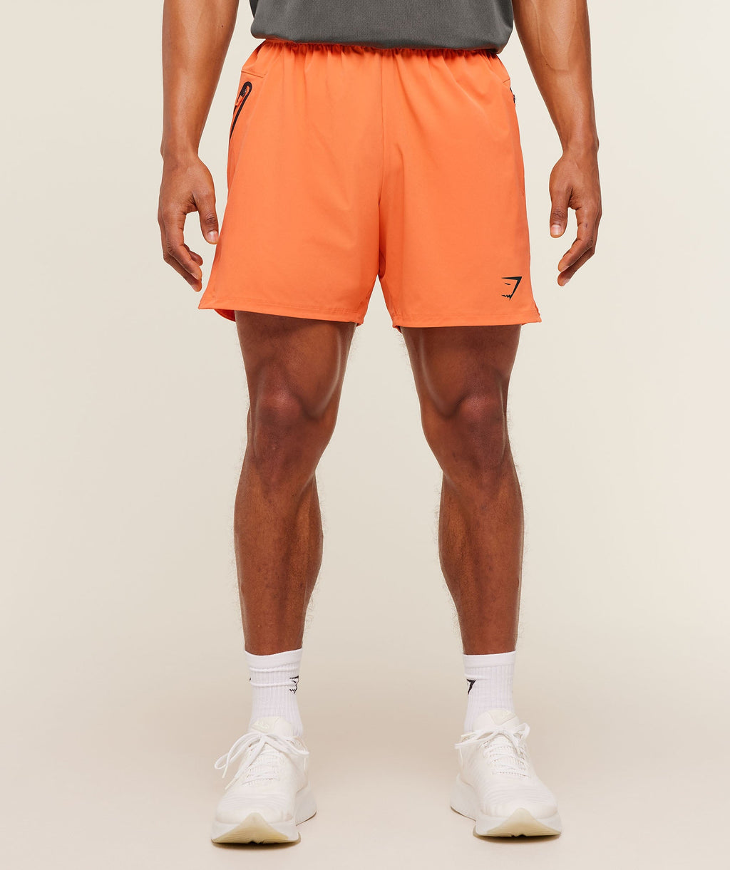 Sport Hybrid 6" Shorts - Dayglow Peach