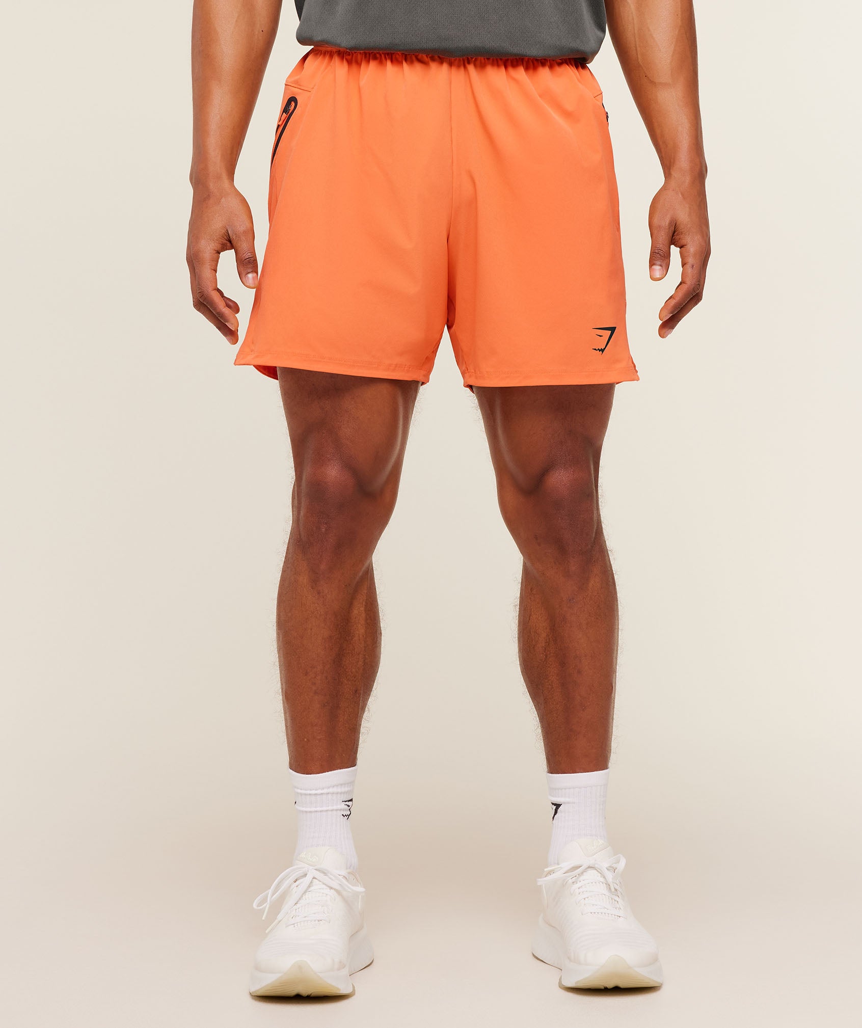 Sport Hybrid 6" Shorts - Dayglow Peach