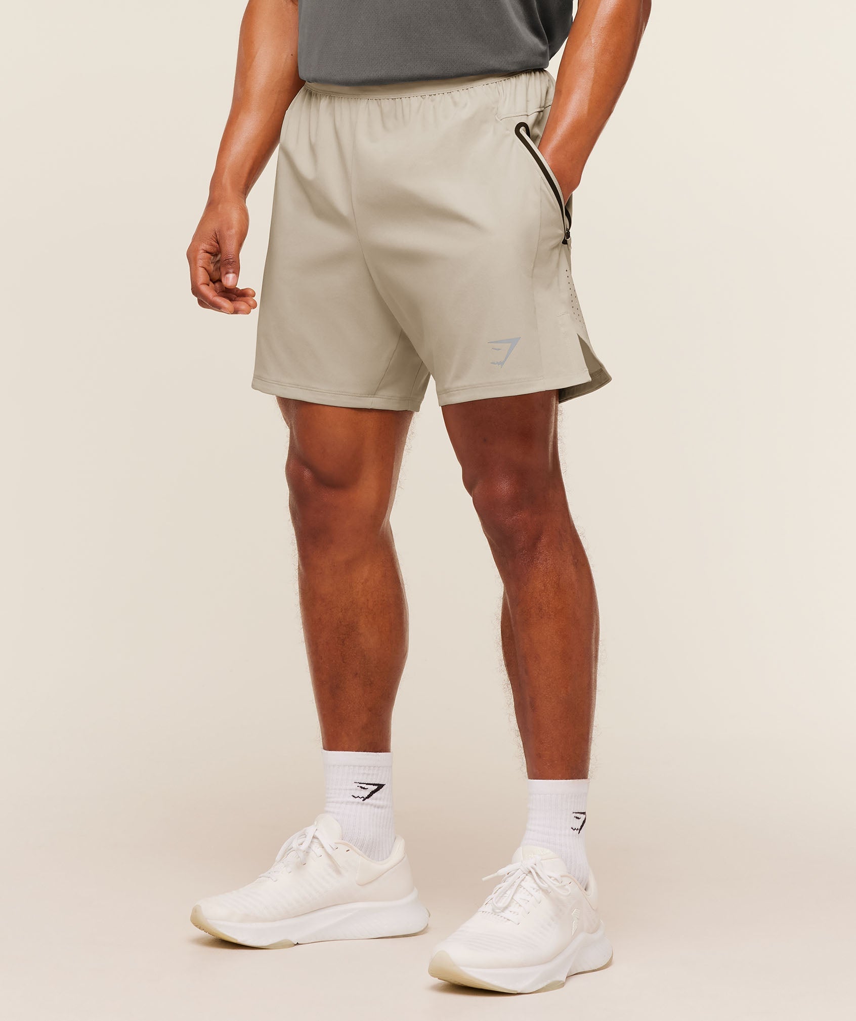 Sport Hybrid 6" Shorts - Pebble Grey