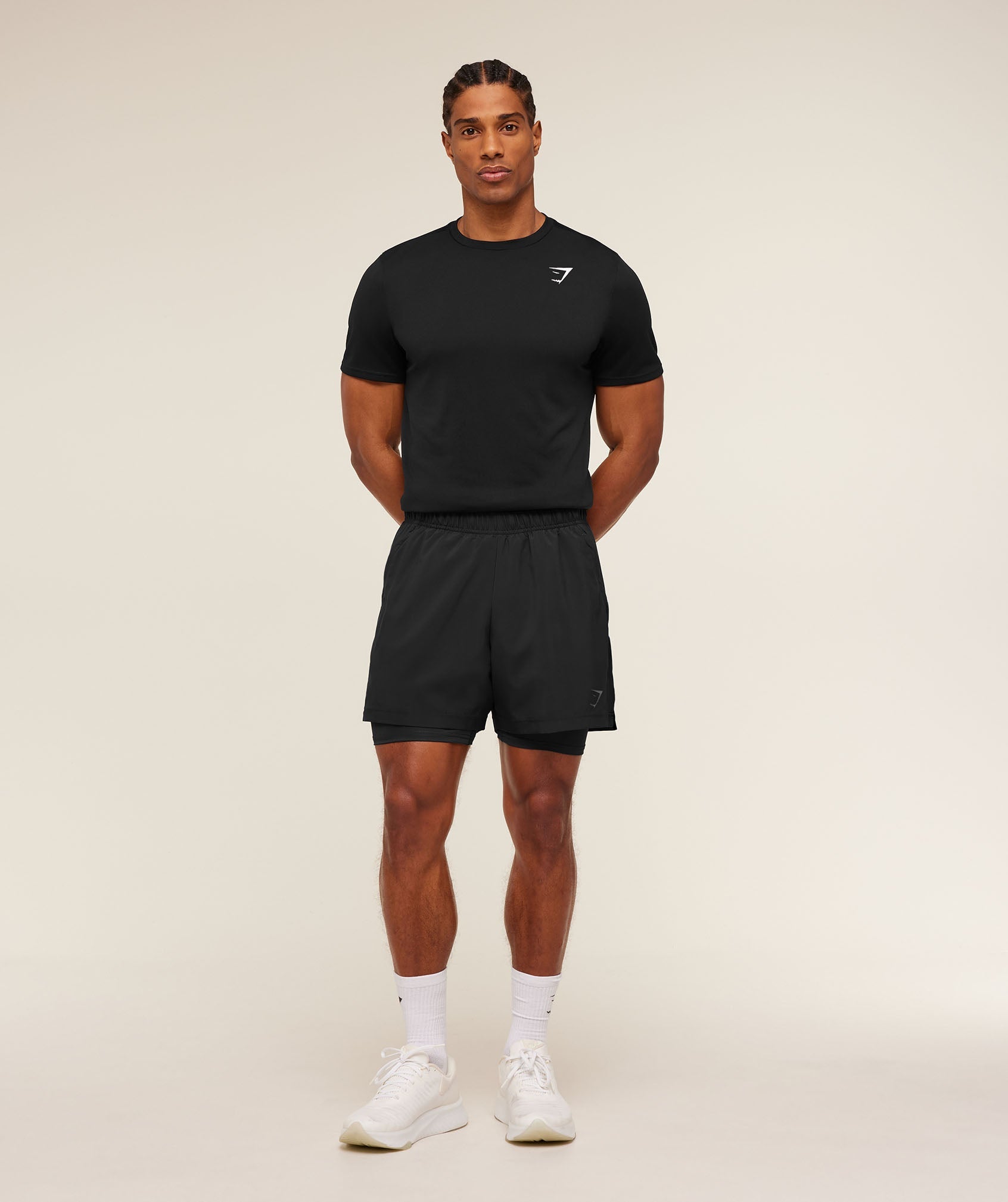 Sport 5" 2 in 1 Shorts - Black