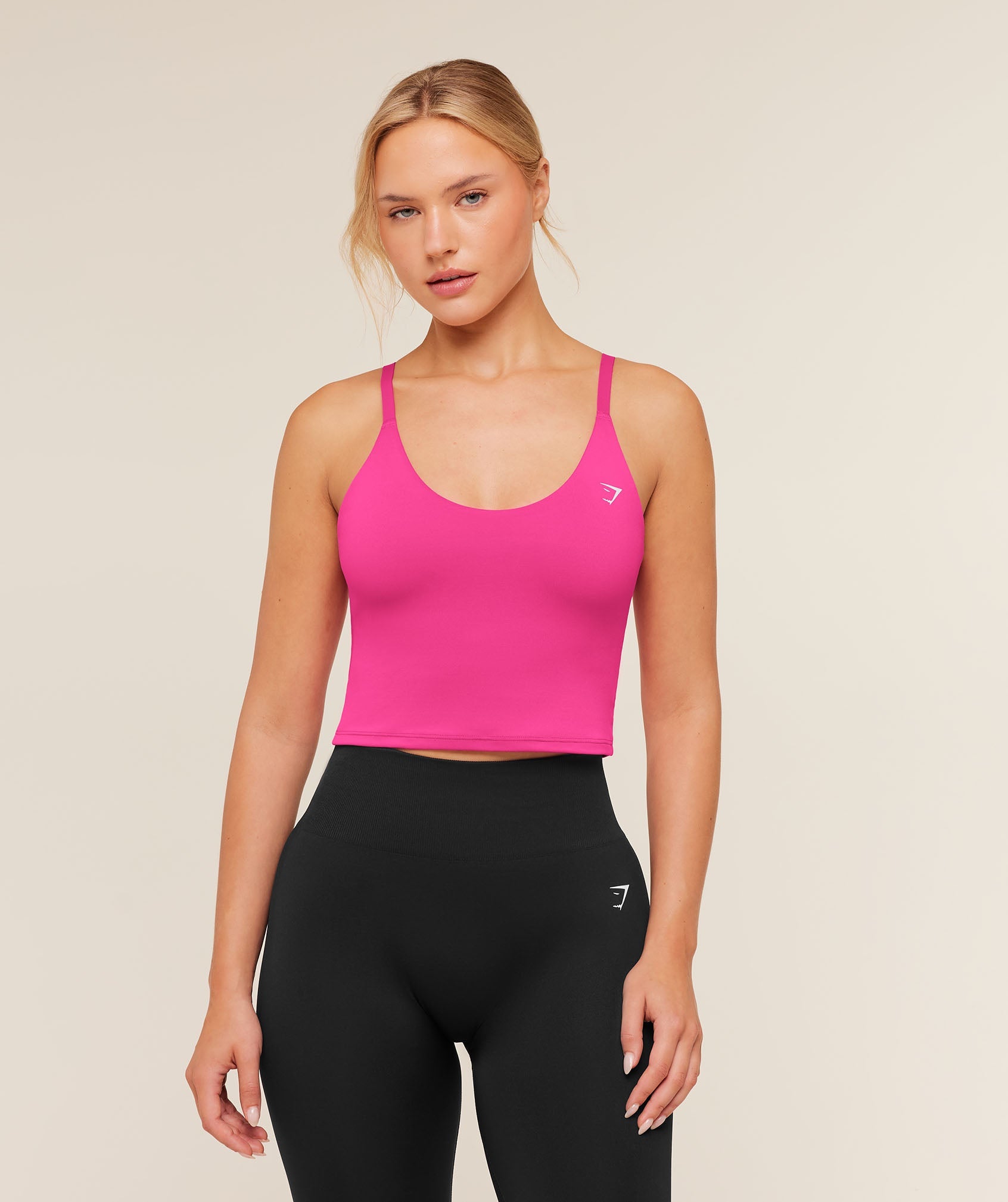 Training Cami Tank With Shelf - Super-Set Pink