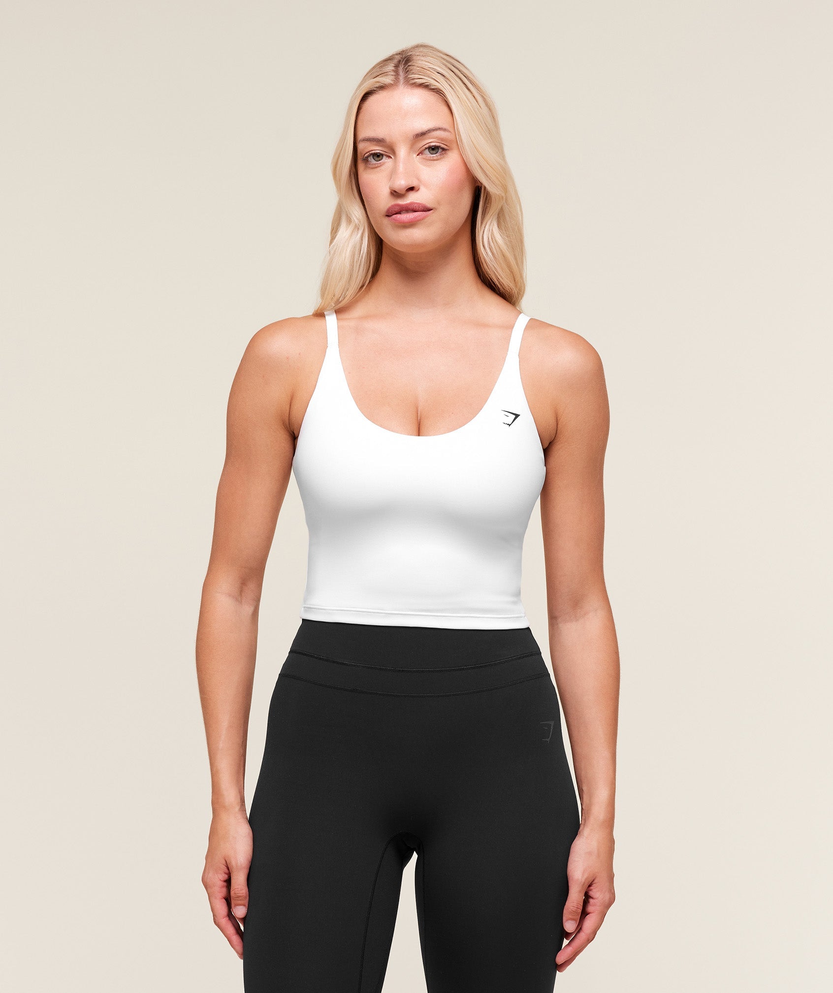 Training Cami Tank With Shelf - White