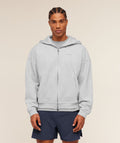 Evolve Lightweight Zip Through Hoodie - Soft Grey Marl