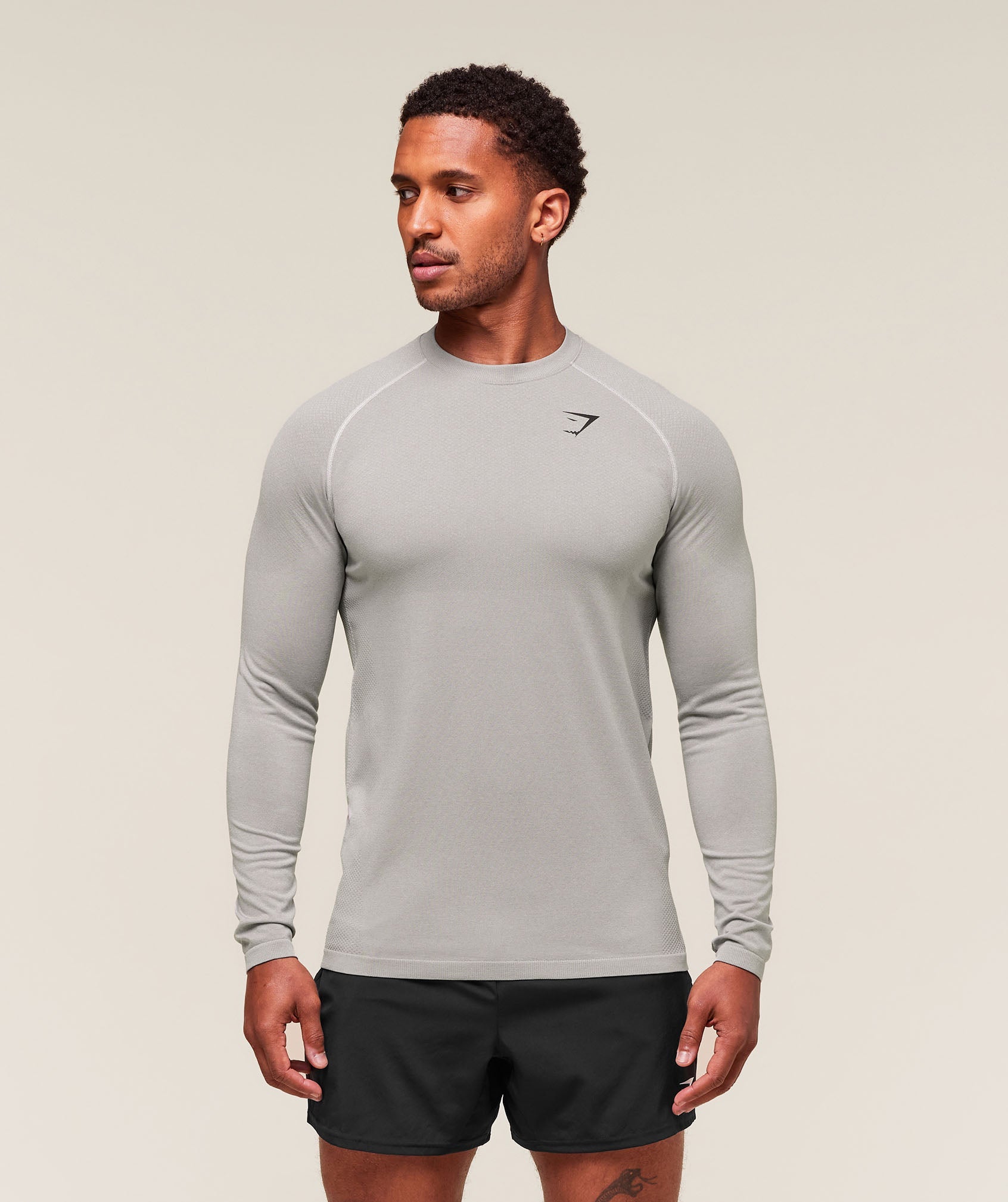 Vital Long Sleeve T-Shirt - Light Grey/Smokey Grey ;)
