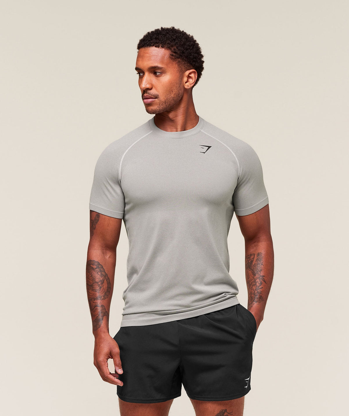Vital Seamless T-Shirt - Light Grey/Smokey Grey ;)