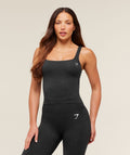 Vital Tank With Shelf - Black Marl
