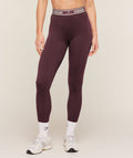 Waistband Logo Leggings - Cherry Purple
