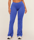 Whitney Mid-High Rise Flared Leggings - Force Blue