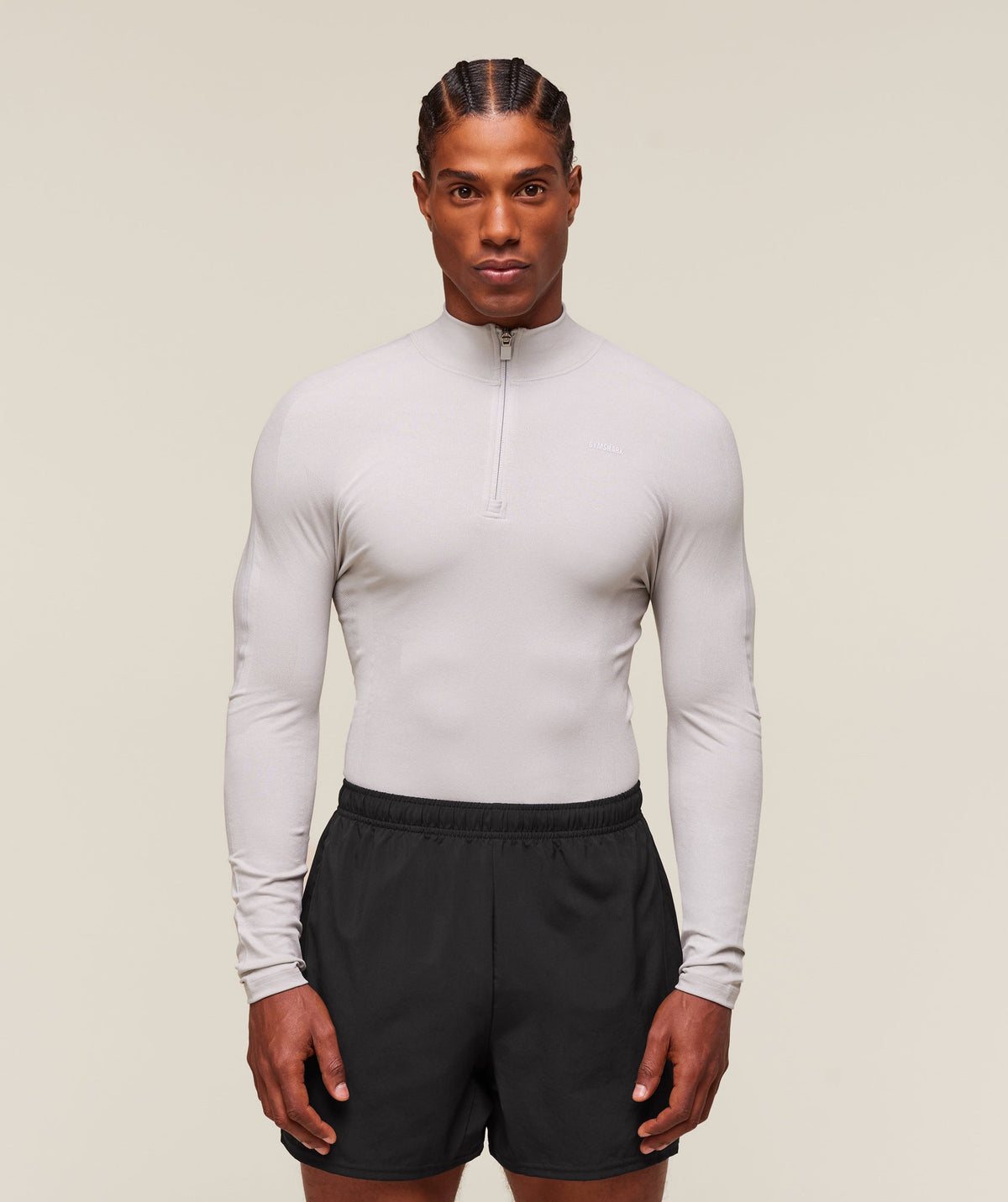 everywear Warp Knit 1/4 Zip - Tame Grey ;)