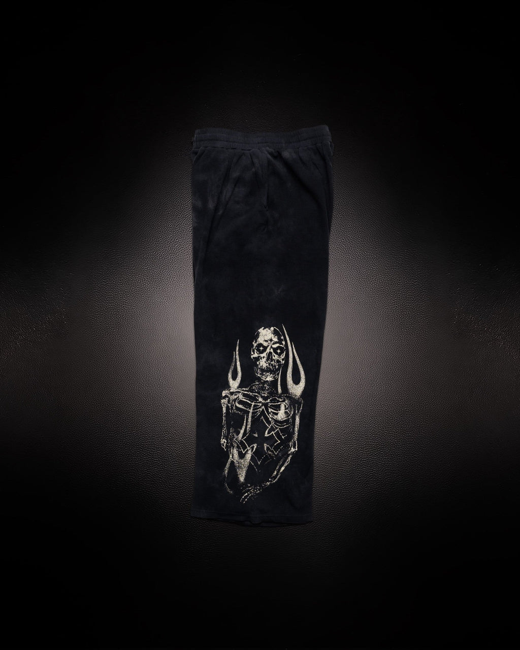 Reaper Sweatpants Black with Beige detalle