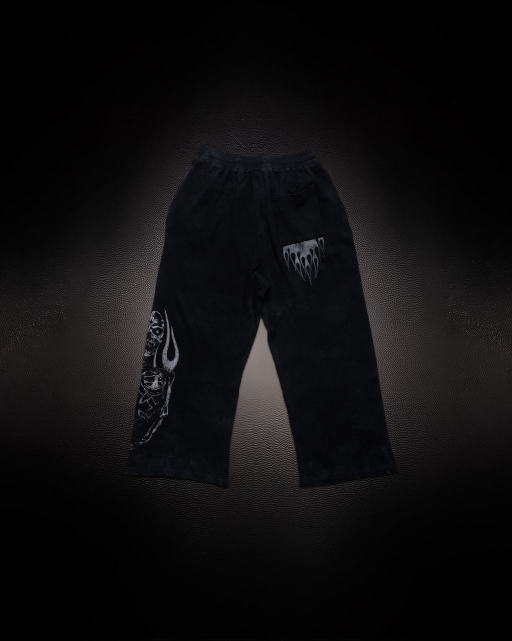 Reaper Sweatpants Black with Grey espalda
