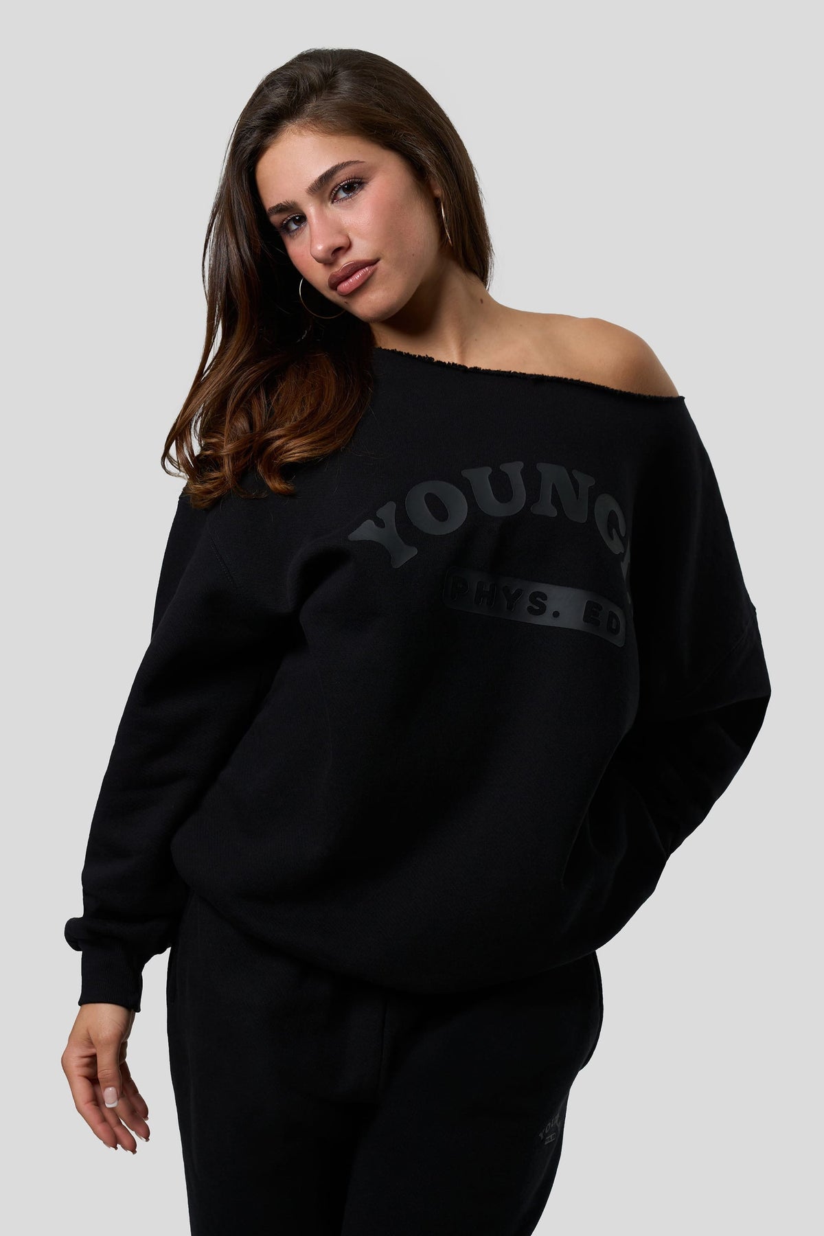 P.E. Crewneck Black