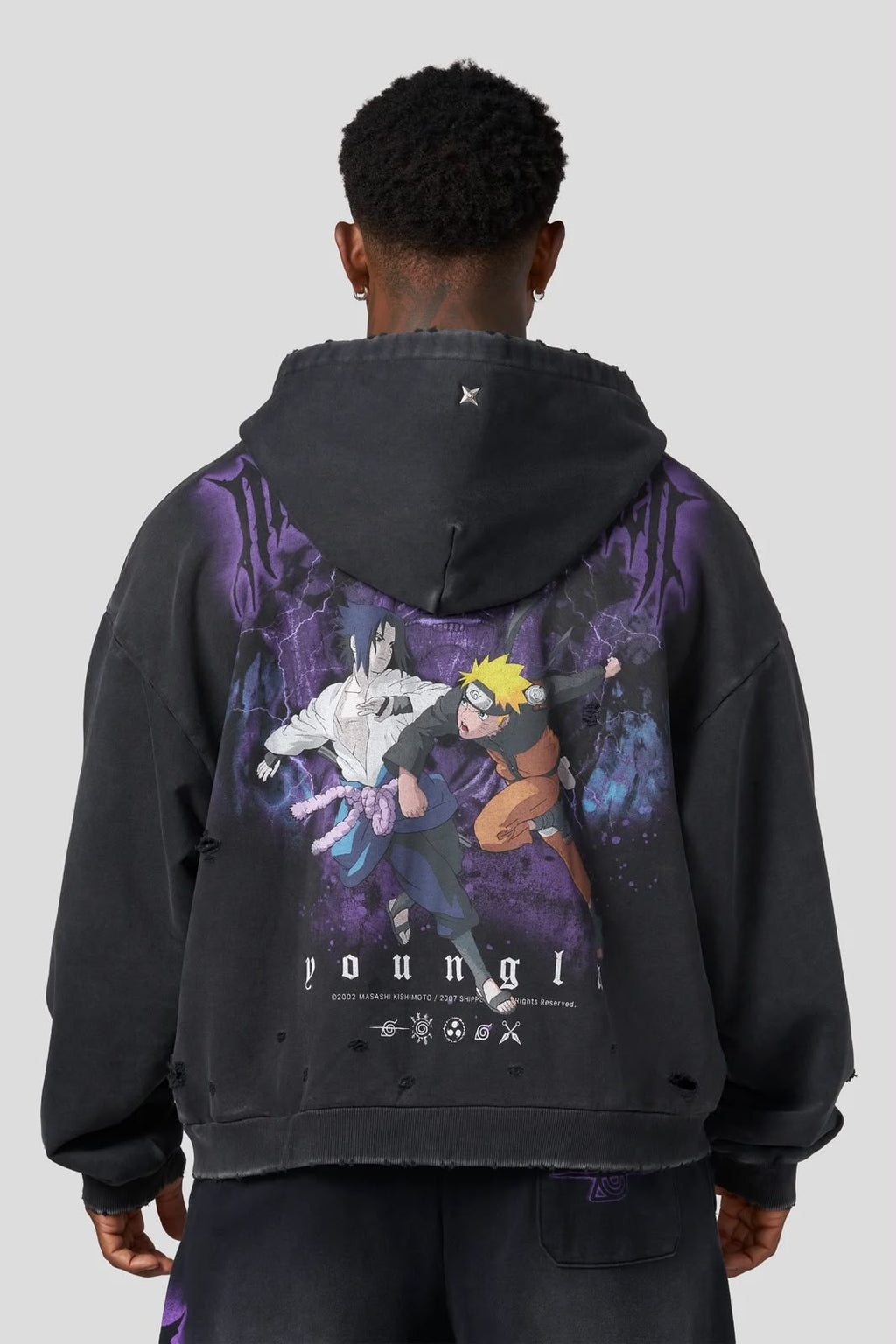 Naruto Zip-Up Hoodie - Rivals modelo
